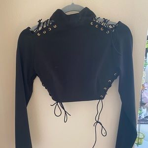 black crop top